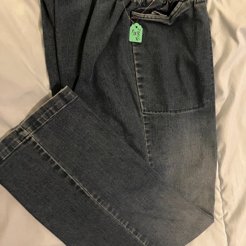 320 Denim Stretch elastic waist jeans